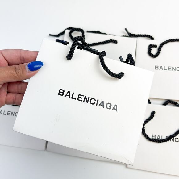 Unbranded Other - Lot of 6 Small Balenci Mini Party Favor Gift Bags White